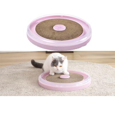 China 4 interactives stored in 1 corrugated cardboard Cat Cardboard from Cat Scratcher Track Ball Toy for sale