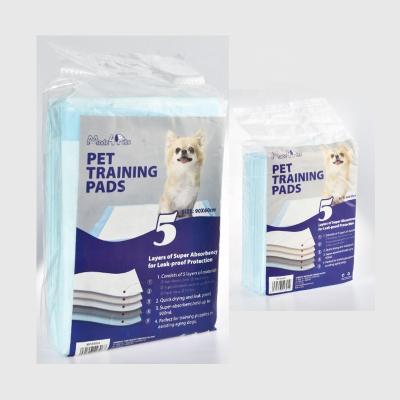 China Stocked Five Layers Cat Dog Training Urine Pee Super Absorbent Disposable Puppy Pet Leak Proof for sale