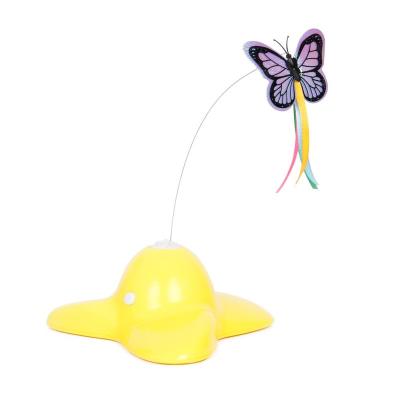 China Made4Pets Sustainable Pet Cat Teaser Toy Cat Electric Butterfly Spinning Toy for sale