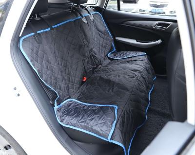 China Travel Stitched Dog Car Seat Covers With Fin Pet Backseat Side Cover For Cars Seat Protector for sale