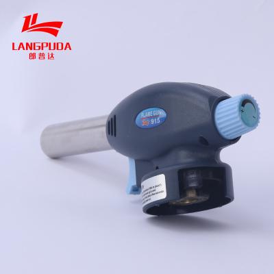 China Outdoor Cassette Gas Torch Burner , 17cm BBQ Gun Torch for sale