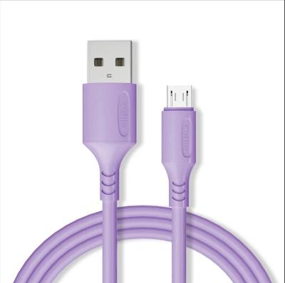 China Multiple Color Silicone Mobile Phone Player MP3/MP4 Player Macarons Micro C Cable Fast Charging USB Data Cable for sale