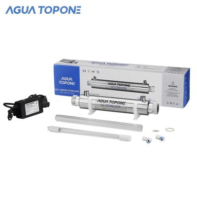 China Water Disinfection AGUA TOPONE UV Light Water Purifier Reverse Osmosis System Water UV Filter for sale