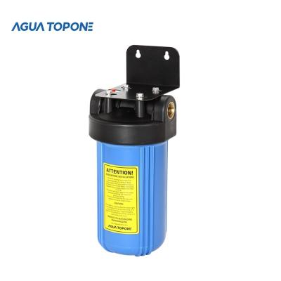 China Hotel Agua Topone 1stages 10inch Water Filter Housing With PP for sale