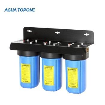 China RV Agua Topone 3stages 10inch Home Water Filter Purifier with PP GAC CTO for sale