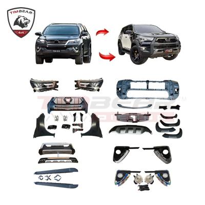 China 4x4 Trucks 4x4 Trucks Body Kits Timbear New Product Retrofit Kits For Toyota Hilux Fortuner Upgrade To Rocco 2021 for sale