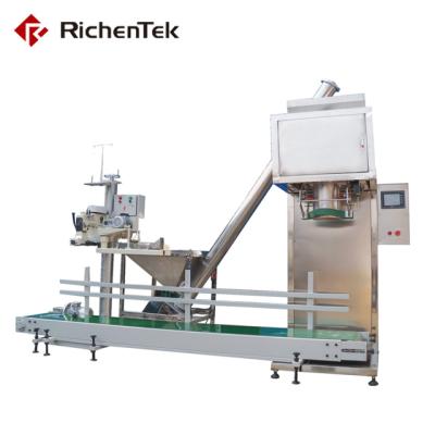 China Food 50 Pound Screw Down Semi Automatic Dustproof And Waterproof Dry Powder Filling Machine / Flour Packing Machine for sale