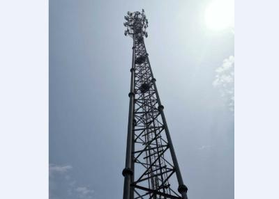 China Galvanized Microwave Communication Tower With Reinforcement Tower Members for sale