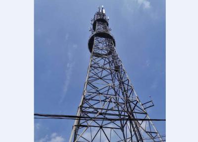 China Galvanized Triangular Antenna Lattice Communication Towers for sale