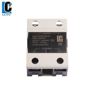 China Low Power Accessories SSR Relay DC-DC 25A Single Phase Sealed Solid State Relay 25DD for sale