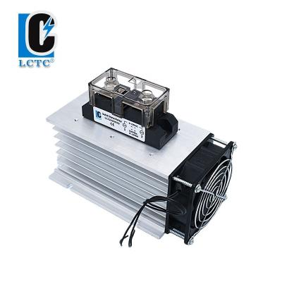 China Electrical Equipment High Power Thyristor Voltage Regulator Industrial Model With Heat Sink And Fan 200A 0-10V Control Voltage Solid State Relay for sale