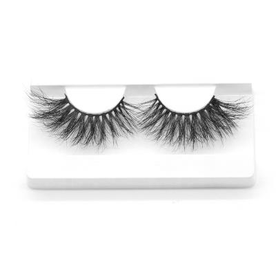 China Amazon Hot Sale 25mm 3D Natural Soft Eyelash Mink False Eyelashes With Eyelash 100% Customize Box for sale