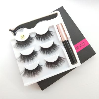 China 3 Pairs Natural Magnetic Eyelashes 2022 Newest Soft Natural Eyelash Styles Set Magnetic Eyeliner And Magnetic Lashes 3D Wholesale Lashes for sale