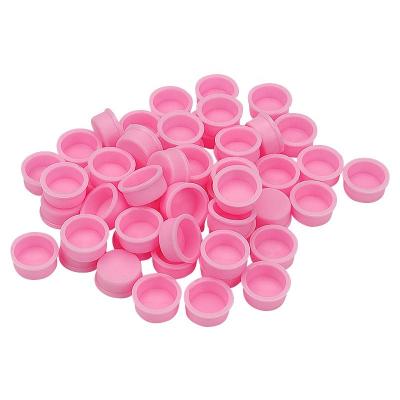 China 100pcs/Bag Disposable Makeup Tools Eye Lashes Flower Delay Cups Silicone Glue Holder For Eyelash Extensions for sale