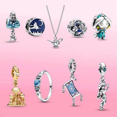 China Cute Hot Sale 925 Sterling Silver Princess Dress Charm With High Quality Women Gift for sale