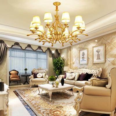 China Lifrench Rustic Copper Bedroom Pendant Living Room Dining Large Luxury Brass Chandeliers Wedding Customized Classic Gold Modern Ceiling for sale