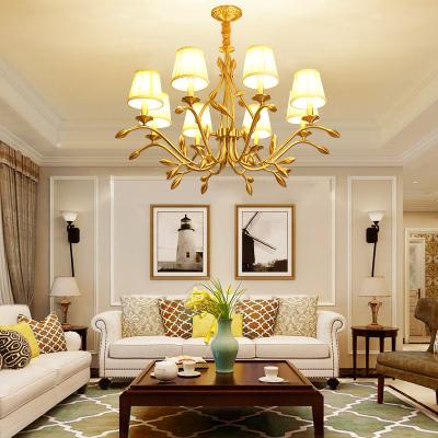 China Lifrench Rustic Copper Bedroom Pendant Living Room Dining Large Luxury Brass Chandeliers Wedding Customized Classic Gold Modern Ceiling for sale