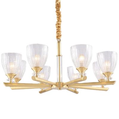 China Gold Rustic Brass Wedding Customized Hotel Living Room Dining Staircase Church Foyer Ceiling Lights Luxury Crystal Glass Chandeliers for sale