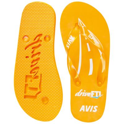 China customed eva die cut and embossed slipper  printed Womens Flip flop thongs slipers manufacturers for sale