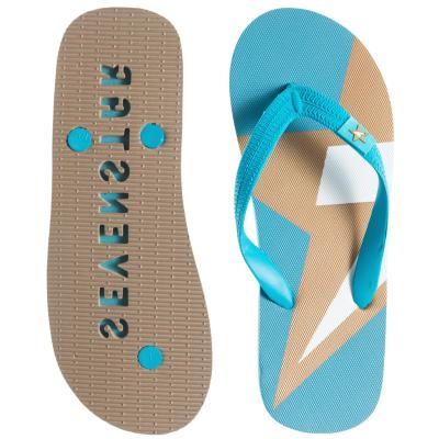 China full color printing eva die cut and embossed  Women Flip flops  thongs slipers manufacturers for sale