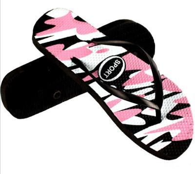 China V strap full color printed  Women Flip flops  thongs slipers manufacturers for sale