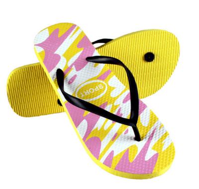 China V strap full color printed  Women Flip flops  thongs slipers manufacturers for sale