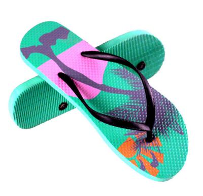 China V strap full color printed  Women Flip flops  thongs slipers manufacturers for sale