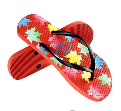 China V strap full color printed  Women Flip flops  thongs slipers manufacturers for sale