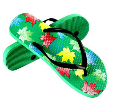 China V strap full color printed  Women Flip flops  thongs slipers manufacturers for sale