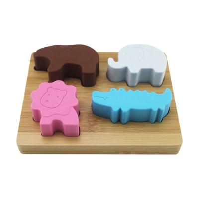 China Cartoon Animals Montessori Puzzle Animal Toys For Baby Preschool Games Toys Jigsaw Wholesale for sale