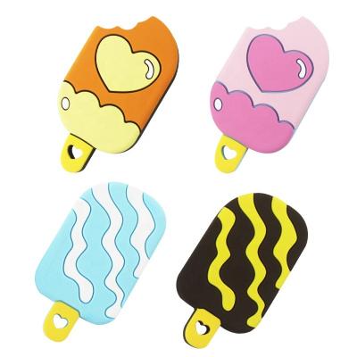 China Soft Toy OEM/ODM LOGO Laser Print Designer Modeling Model Toys BPA Ice Cream Silicone Baby Teethers Personalized Baby Teether for sale