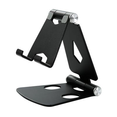 China Amazon UK Bestsellers Adjustable Phone Stand Suitable for 3.5-6 inch Aluminum Adjustable Foldable Mobile Stand for sale