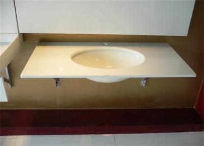 China Nanoglass Granite Bathroom Vanity Tops With Sink , Engineered Marble Vanity Top for sale