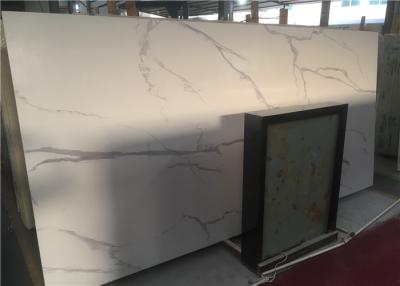 China Calcutta White Marble Bathroom Vanity Countertops Low Water Absorption for sale