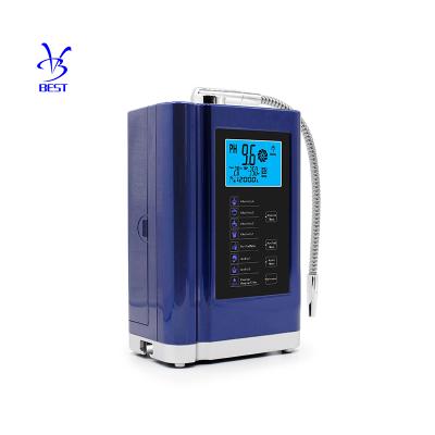 China H2 + ALKALINE + ORP factory price food grade household kagen water alkaline water machine for sale