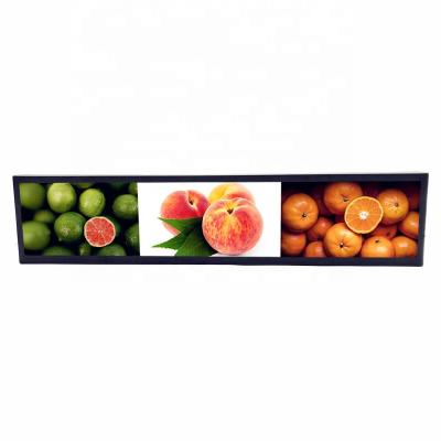 China 28 Inch Stretched Bar LCD Indoor Digital Advertising Display With Digital Type 1920*360 Advertising Monitor Bar Display for sale