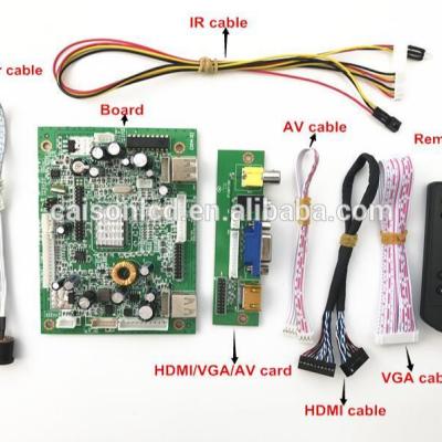 China MV59AAD VGA+AV media player board support two USB devices (default) or one media player USB device and board MV59AAD for sale