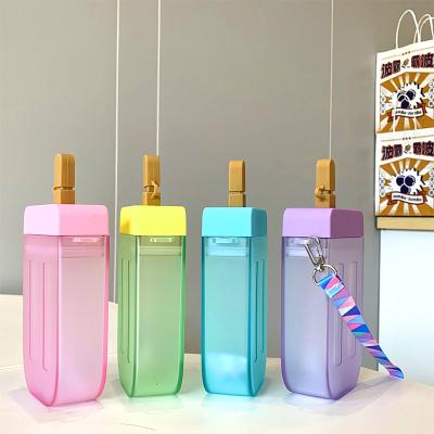 China Fashion cute girls cross kids water bottle ice cream small plastic popsicle drink purse - body handbags for gift for sale