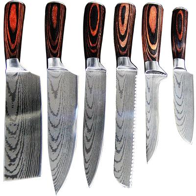 China Japanese Kitchen Chefs Damascus Chef Knives Sharp Knife Viable Top Selling Steel Knife for sale