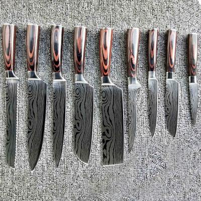 China Viable Japanese Kitchen Knives Set Multifunction Cooking Knife Damascus Steel Chef Knife for sale