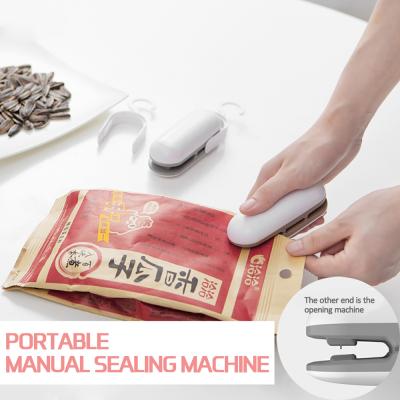 China Plastic Bag Mini Sealing Machine Hand Sustainable Portable Heat Sealer Package Storage Sticker and Seals for Food Snacks Kitchen Accessories for sale