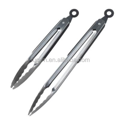 China Viable Promotional Black Stainless Steel Kitchen Tongs From Chinese Top Supplier for sale