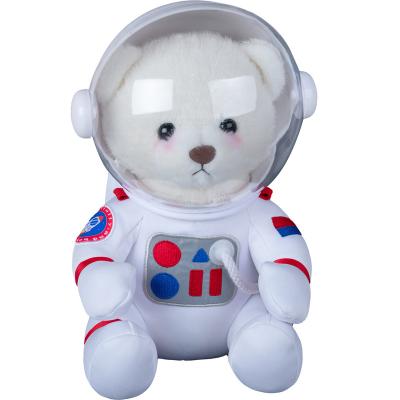 China Kids Gift Kids Accompany To Explore Space Toy Space Suit Teddy Bear Plush Toy Action Number Backpack With Oxygen Helmet for sale