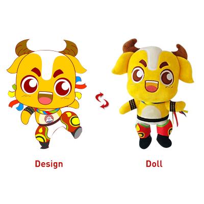 China Wholesale Custom Decoration Factory OEM ODM Plush Toys Stuffed Animals Custom Their Own Image Branding Doll Activity Mascot for sale