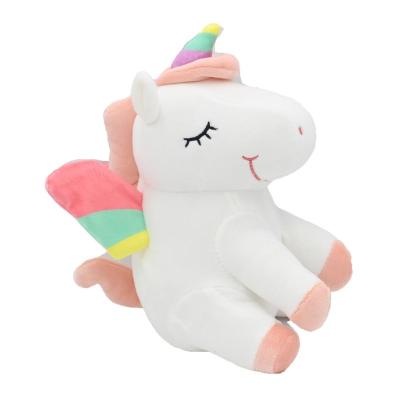 China Kid Toy Gifts Pink White Rainbow Unicorn Party Supplies Stuffed Animals Super Cute Soft Unicorn Toys With Wings for sale