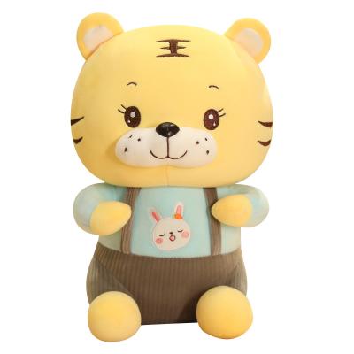 China Wholesale Kids Gift Factory Costom Promotion Gift Printed LOGO Plush Tiger With Cute Kids Toy Stuffed Tiger Plush Soft Toy for sale