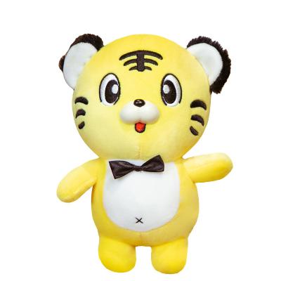 China Cute Custom Cartoon Tiger Plush Toy Stuffed Plush Kids Toy Gift Soft Logo Logo Tiger Cushion Animal Promotion Gift for sale