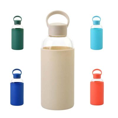 China Sustainable High quality new arrival environmental eco friendly transparent beverage drinking glass bottles for sale