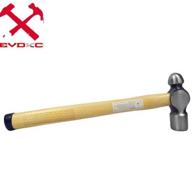 China Ball Pein Hammers Wholesale Price 100G Round Head Machinist Hammer With Crosslinked Wooden Handle for sale