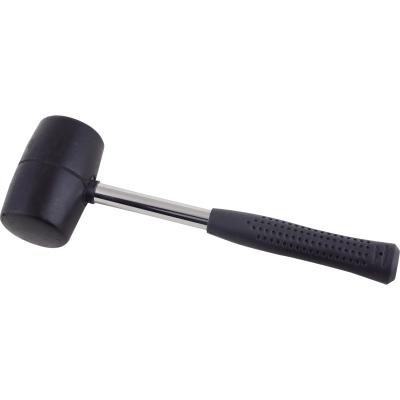 China Ubber Hammer Fixtec Hand Tool 16oz Rubber Hammer With Fiber Handle for sale